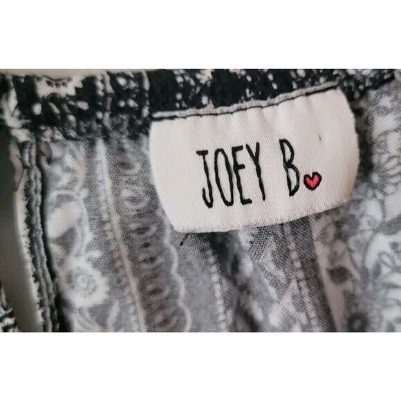 Joey B Girls Sz. XL Black/White Romper Shorts Unicorns Floral Fun - Picture 4 of 8